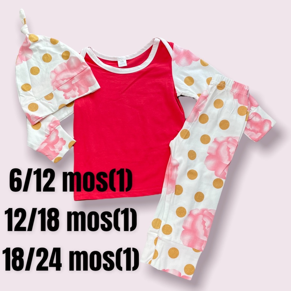 Boutique Baby Girl 3pc Couture Outfit